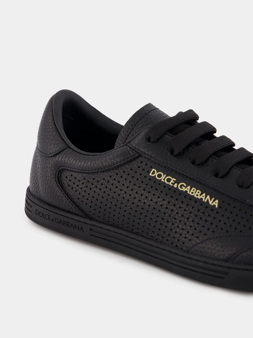 Saint Tropez Perforated Black Sneakers - Image 6