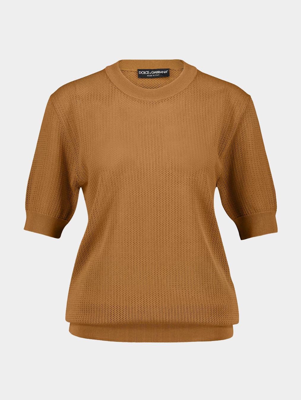 Short-Sleeve Knitted T-Shirt