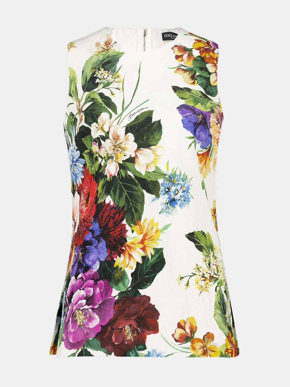 Sleeveless Floral Bouquet-Print Top - Image 2