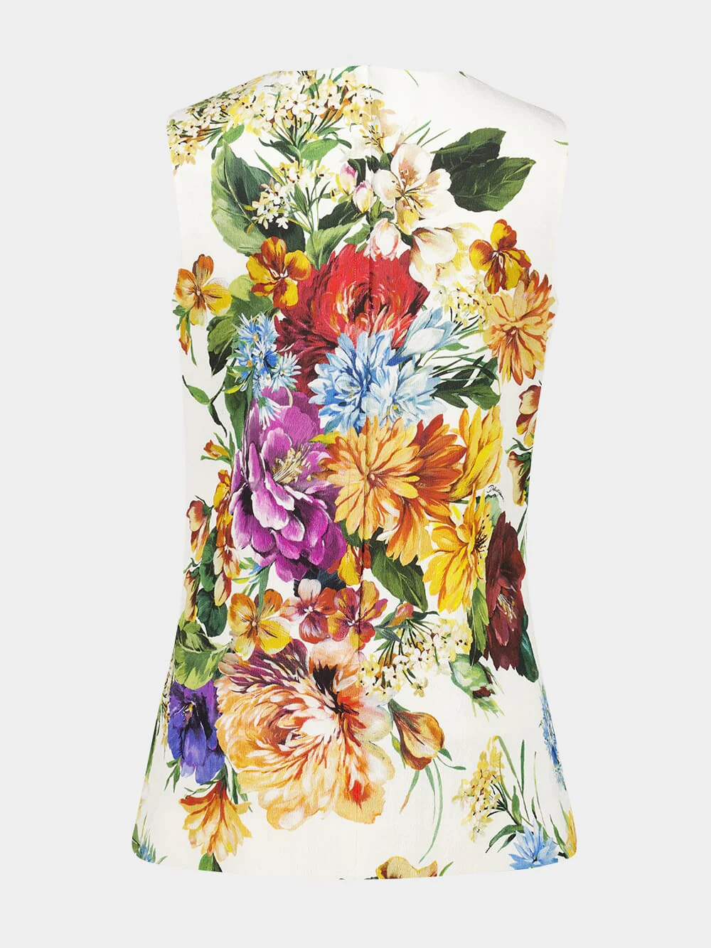 Sleeveless Floral Bouquet-Print Top - Image 4