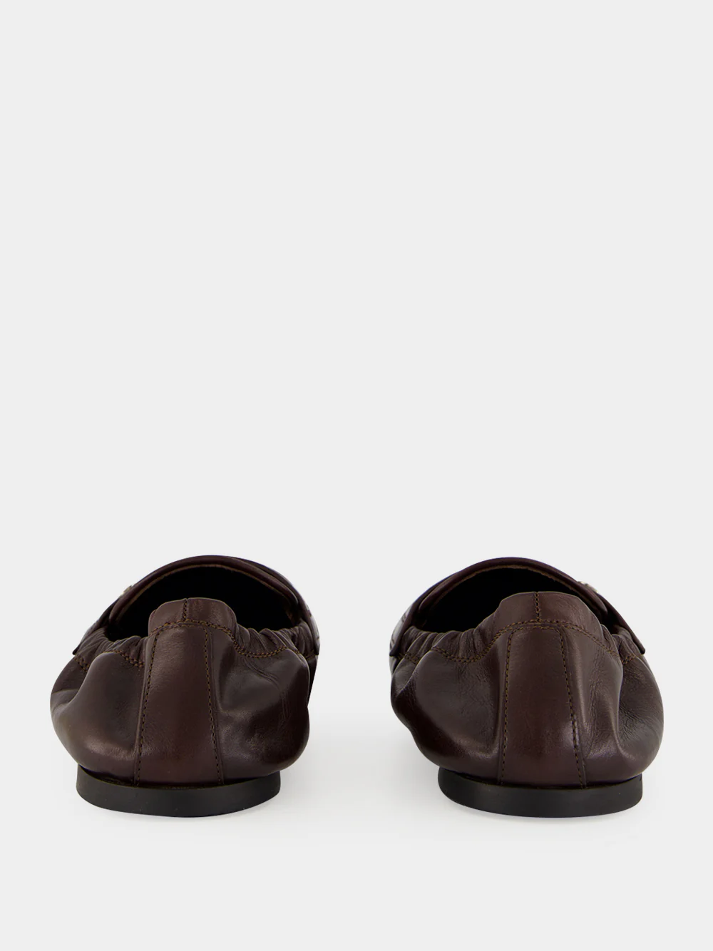 Chocolate Brown Calfskin Slippers - Image 5