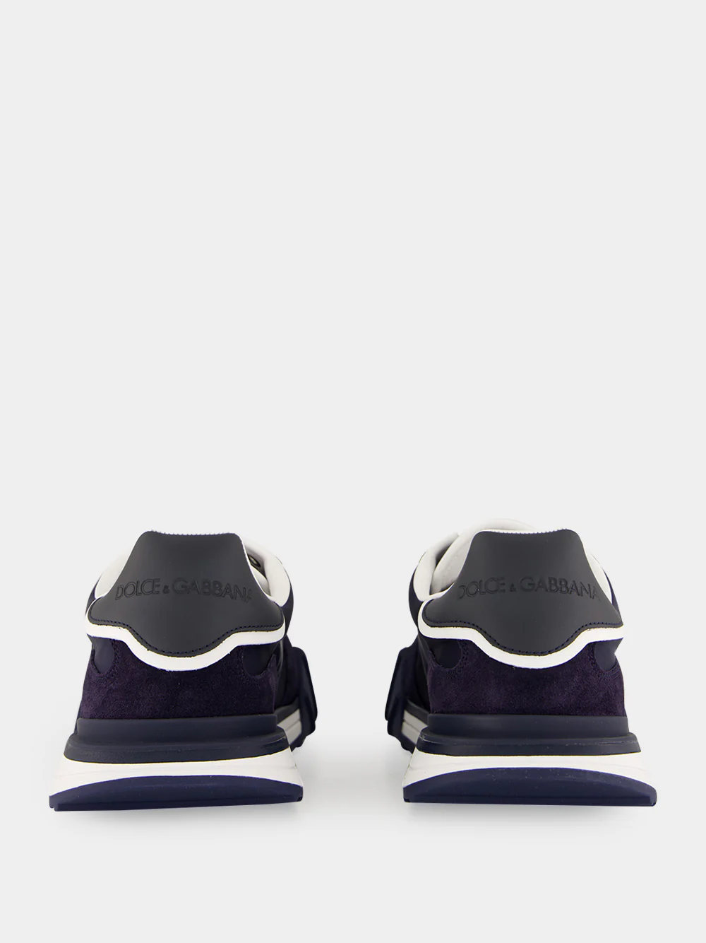Navy Blue DG Athletic Suede Sneakers - Image 5