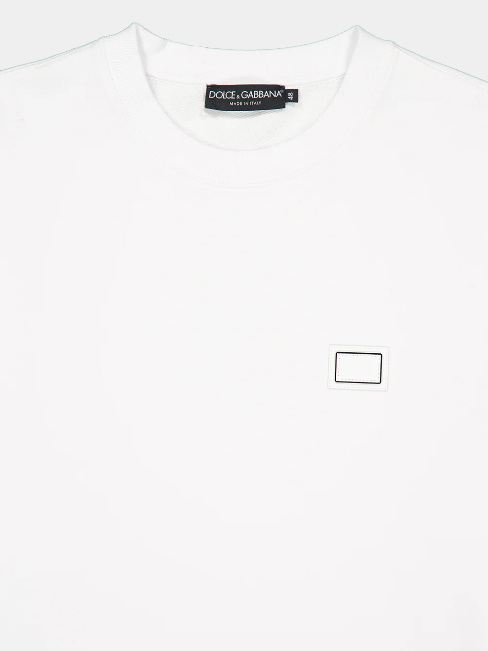 White Cotton Logo Patch Sweatshirt - Image 3
