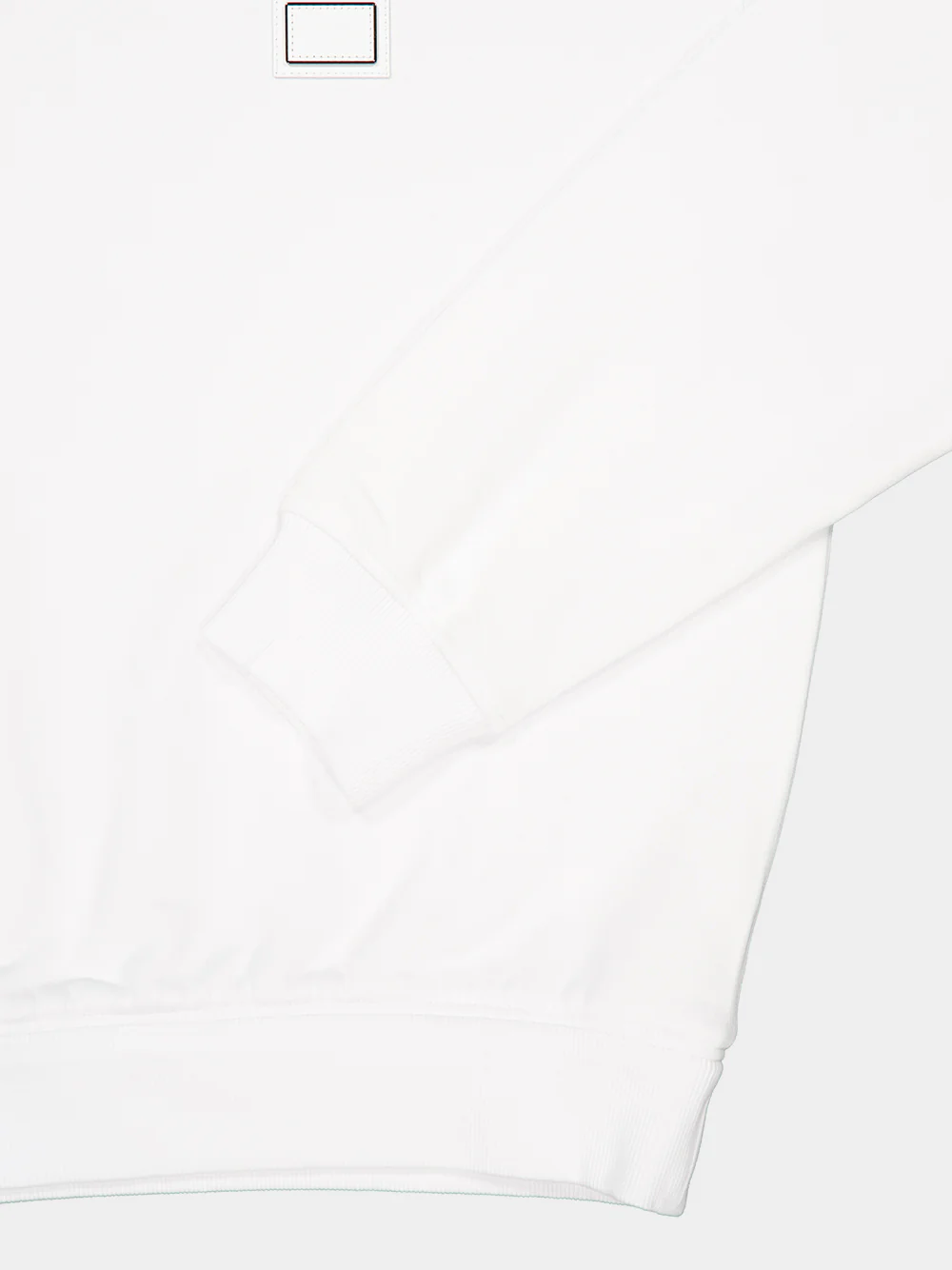White Cotton Logo Patch Sweatshirt - Image 4