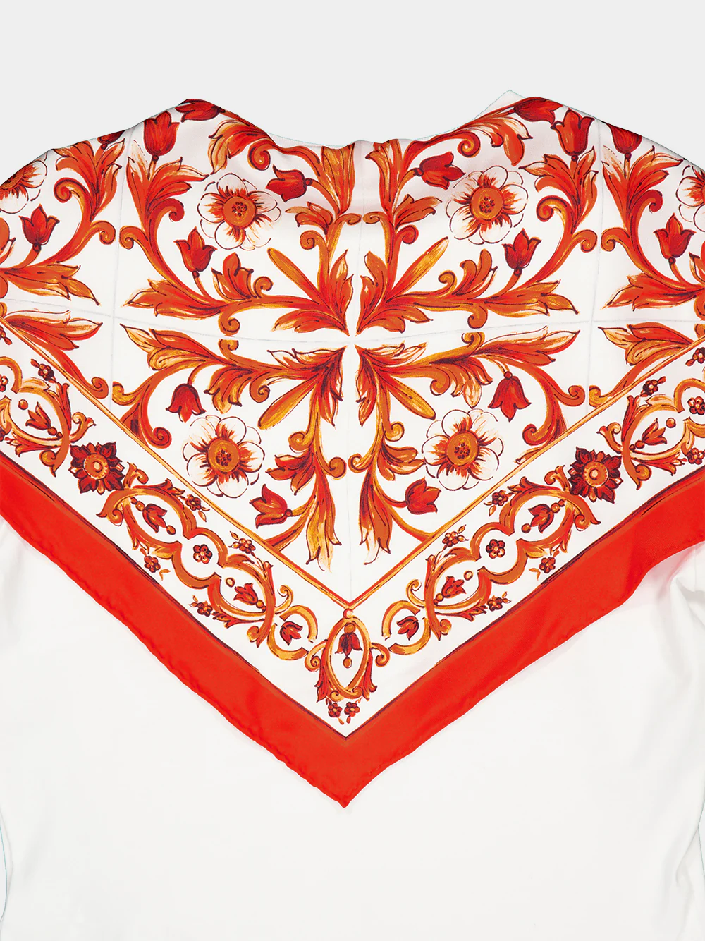 White Majolica Scarf T-Shirt - Image 5
