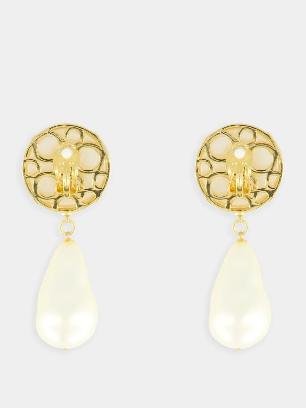 Teardrop Earrings with DG Logo - Image 3