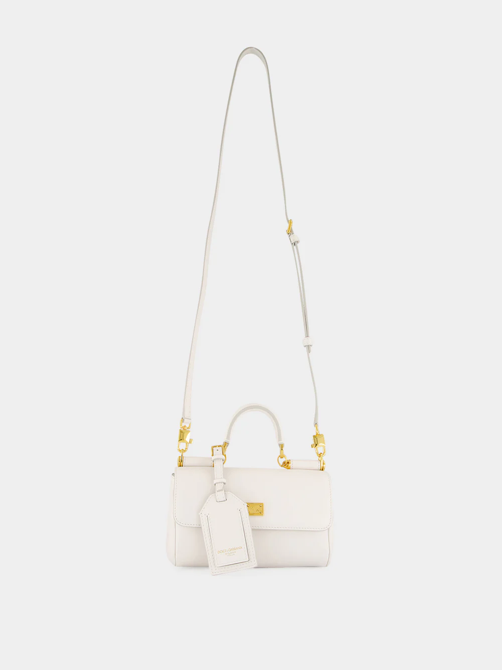White Mini My Sicily Calfskin Handbag - Image 3