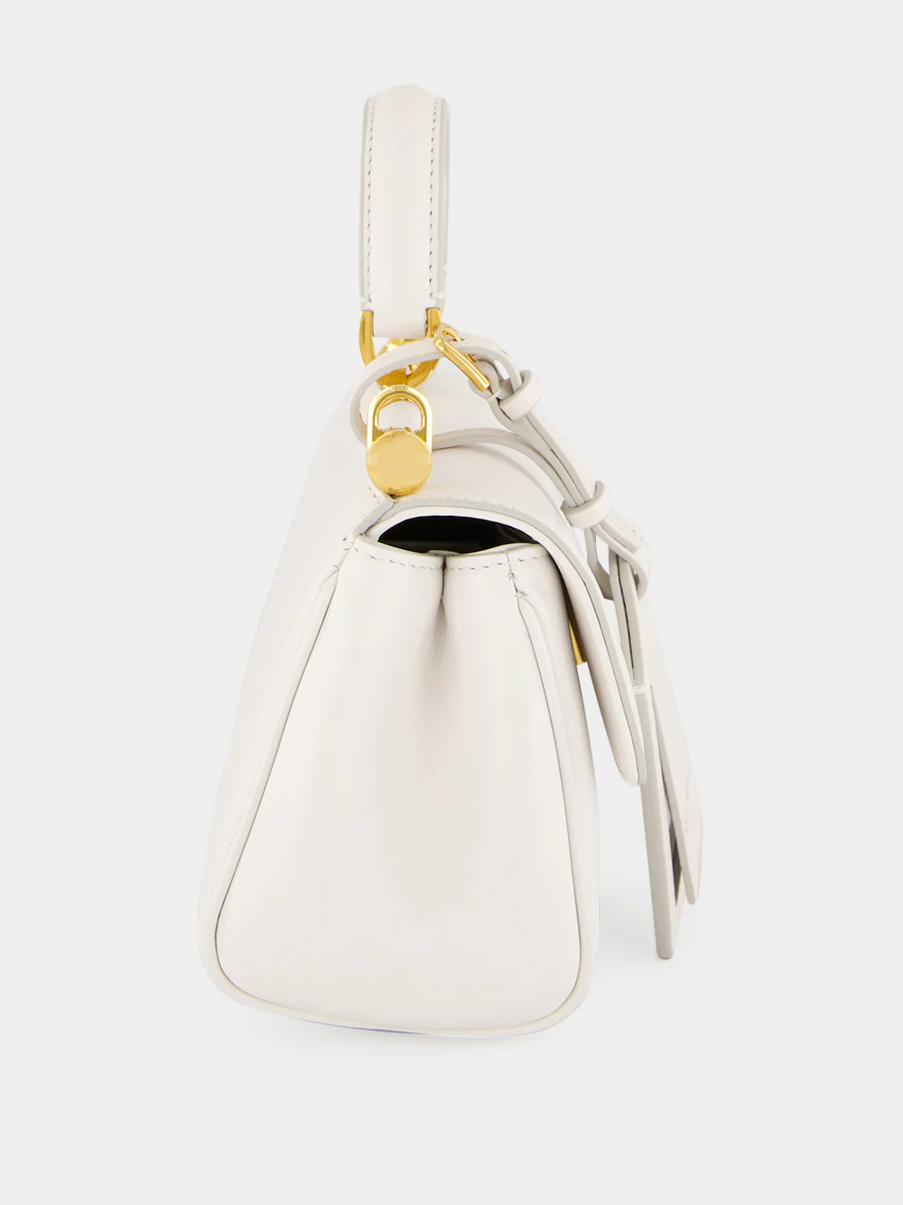 White Mini My Sicily Calfskin Handbag - Image 5