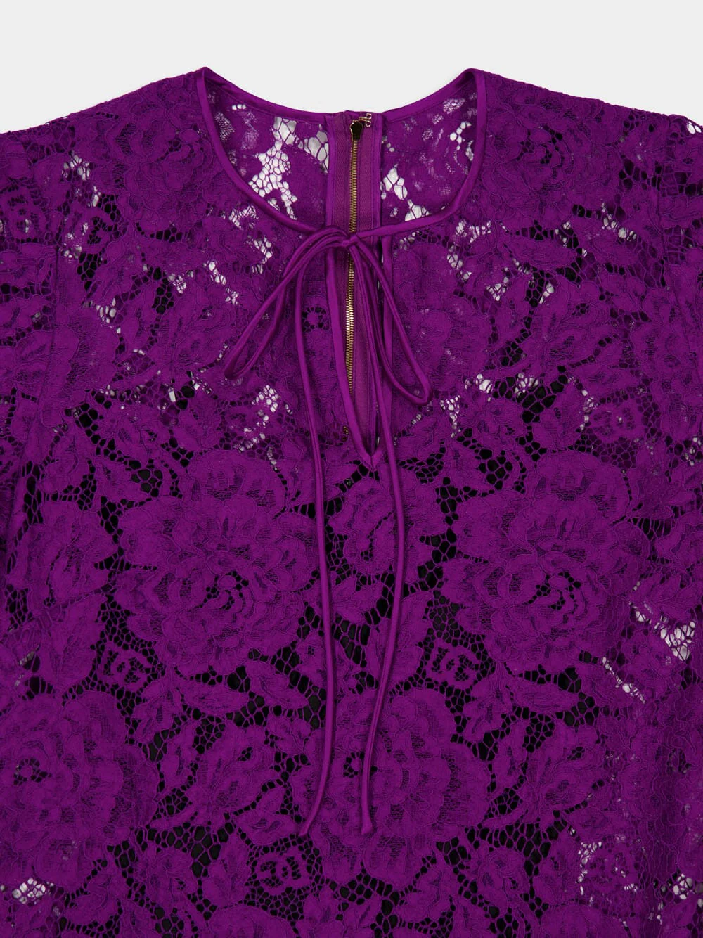 Violet Cordonetto Lace Short Dress - Image 5