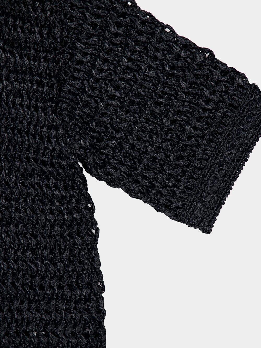 Viscose Raffia Crochet Shirt - Image 5