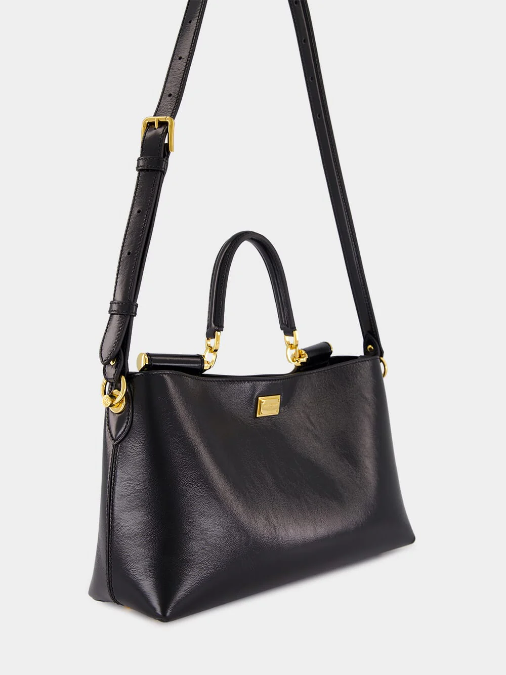 Vittoria Handbag in Black Calfskin - Image 6