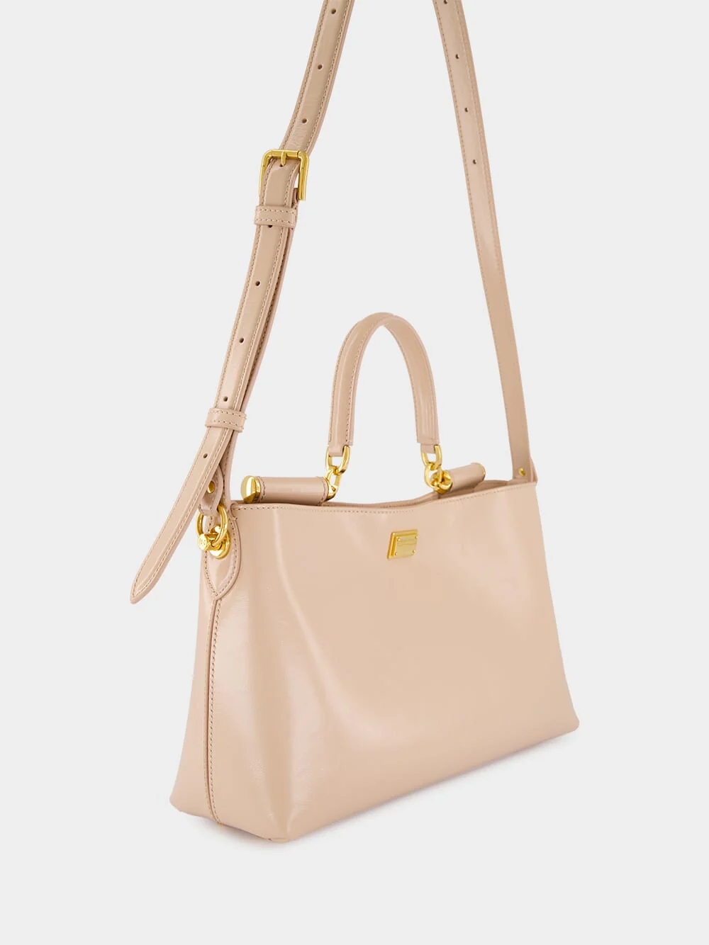 Vittoria Handbag in Nude Pink Calfskin - Image 3