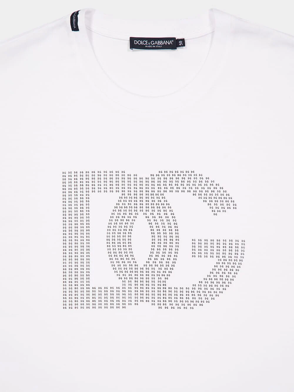 White Cotton Logo T-Shirt - Image 3