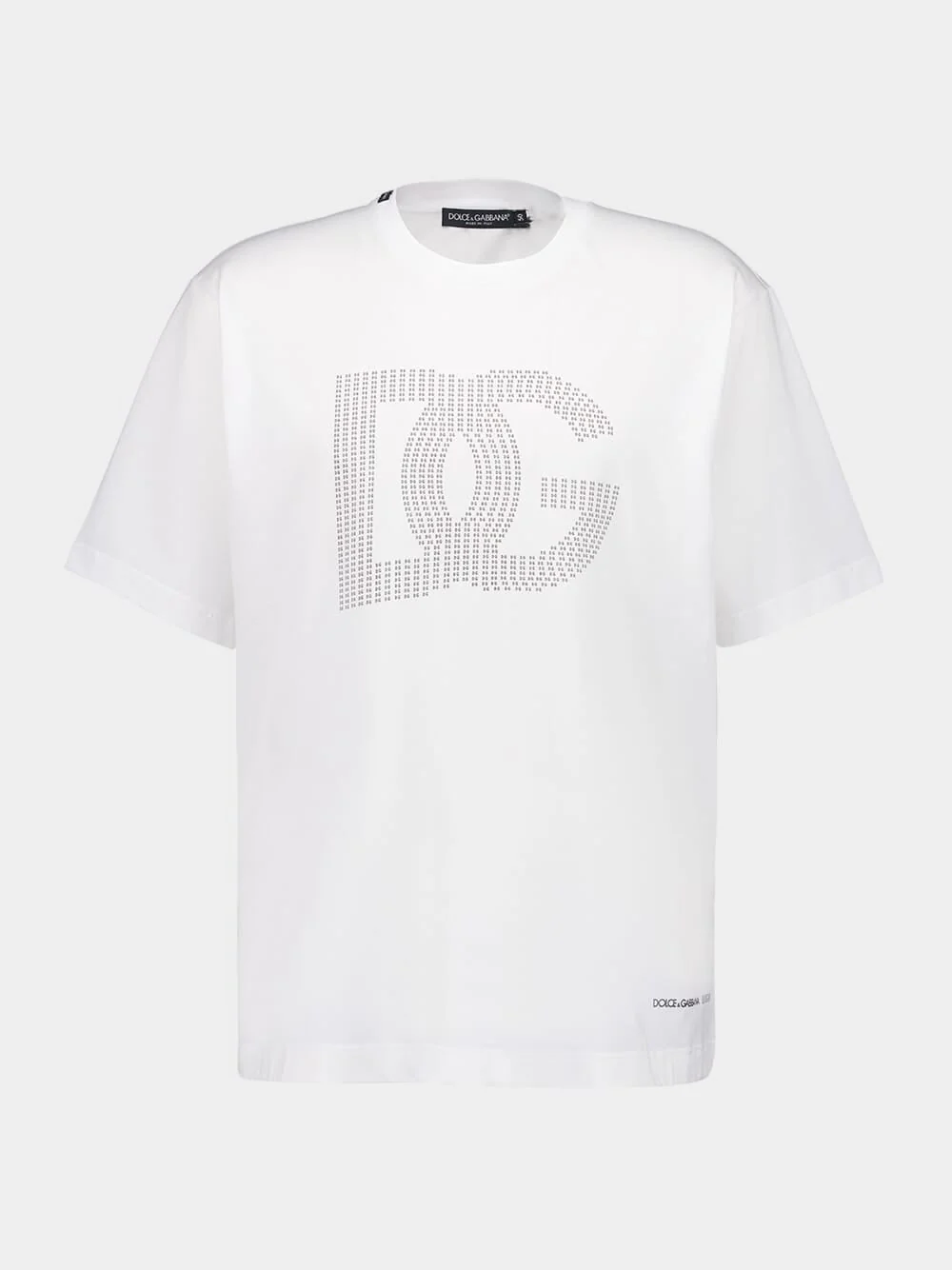 White Cotton Logo T-Shirt - Image 4