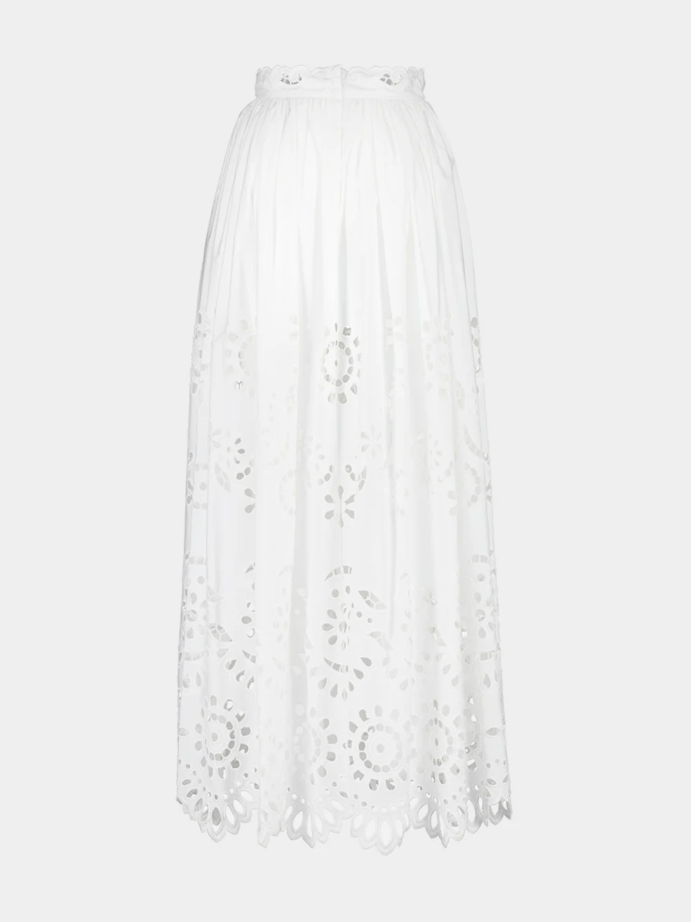 White Embroidered Skirt - Image 3