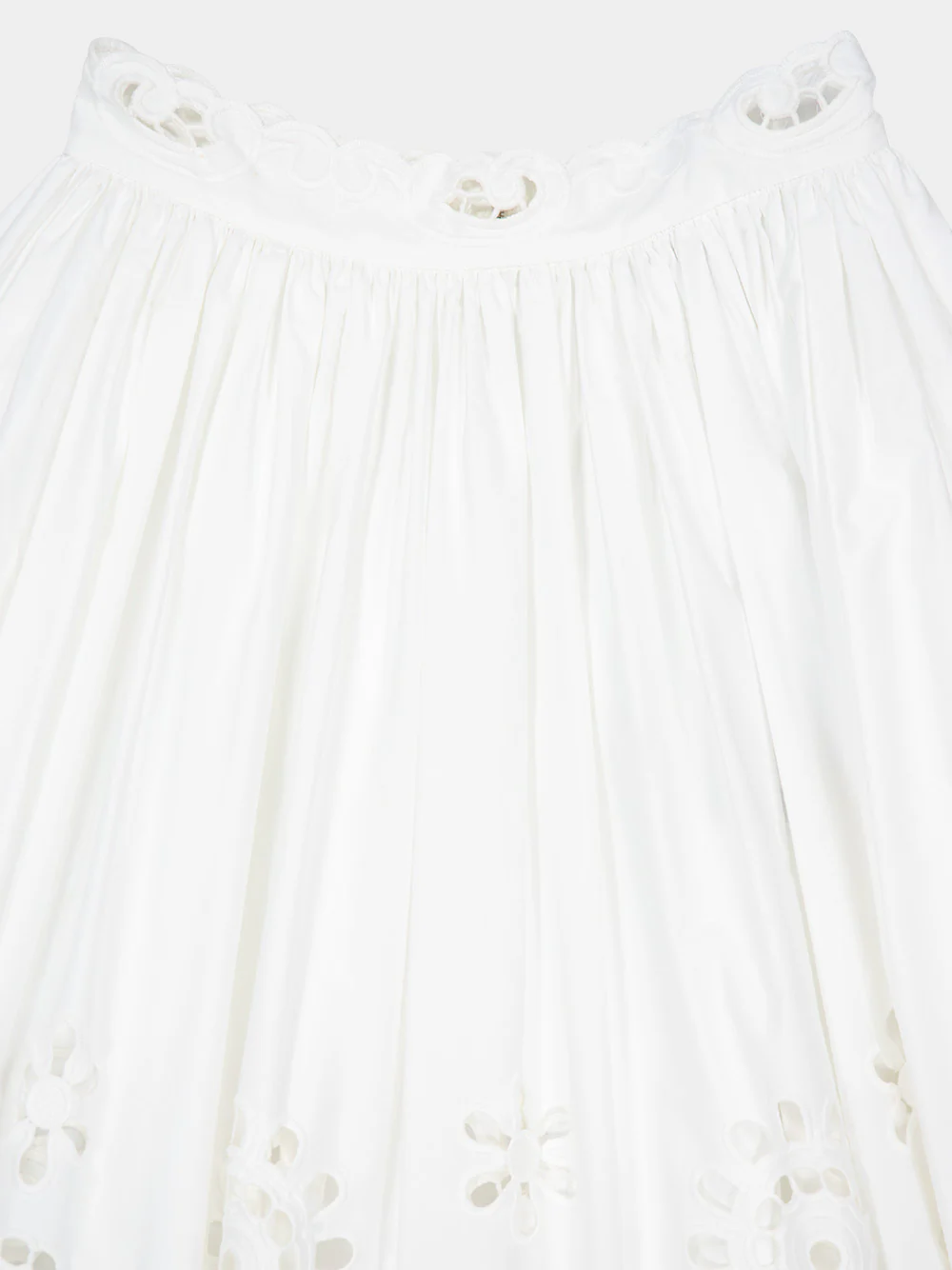 White Embroidered Skirt - Image 4