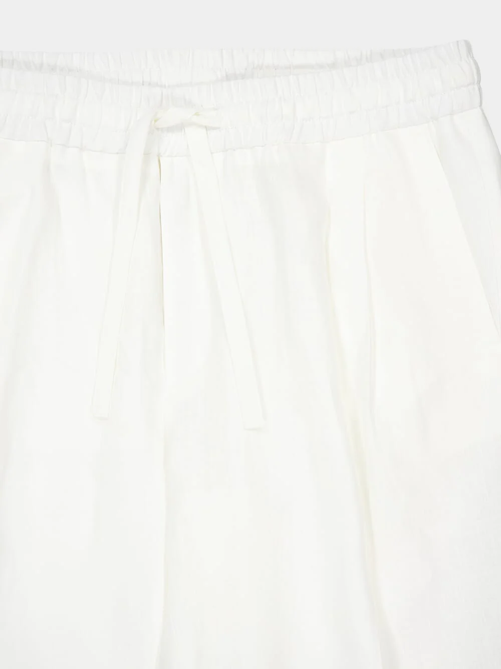 White Linen Jogging Trousers - Image 4