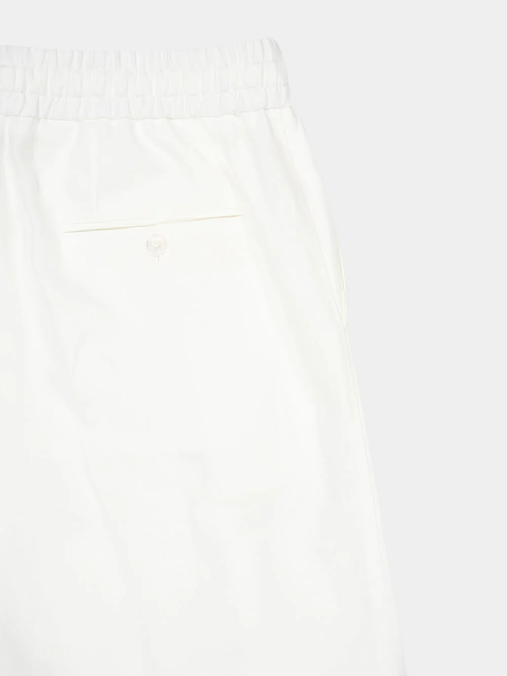 White Linen Jogging Trousers - Image 5