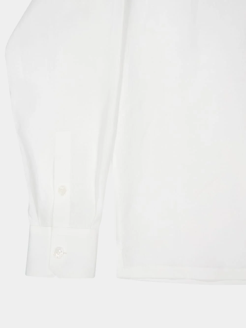 White Linen Spread Collar Shirt - Image 5