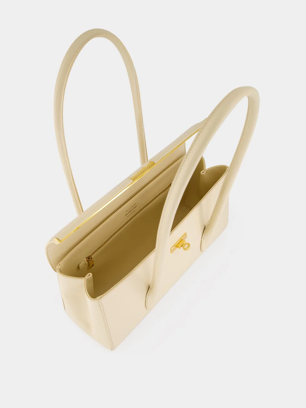 White Marlene Palmellato Leather Handbag - Image 6