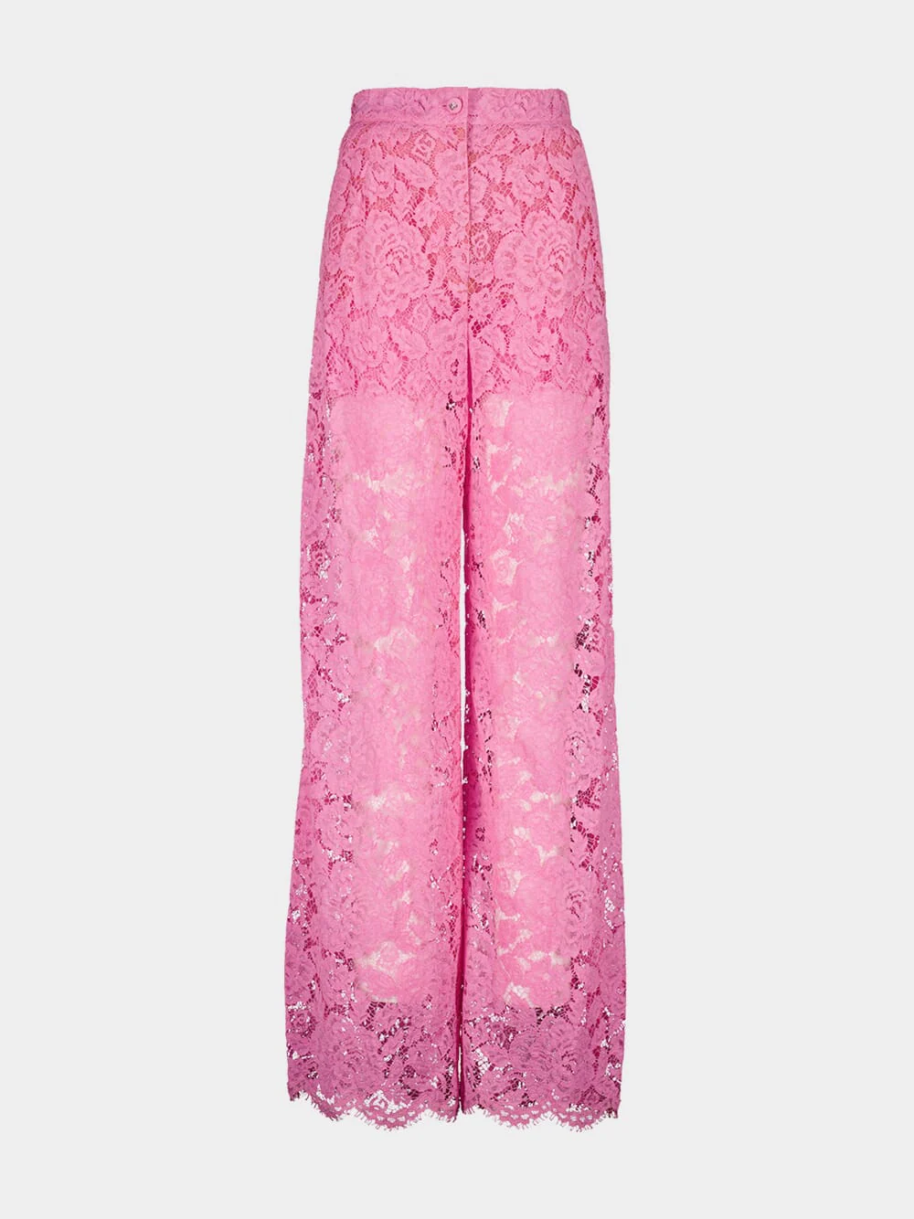 Wide-Leg Lace Trousers