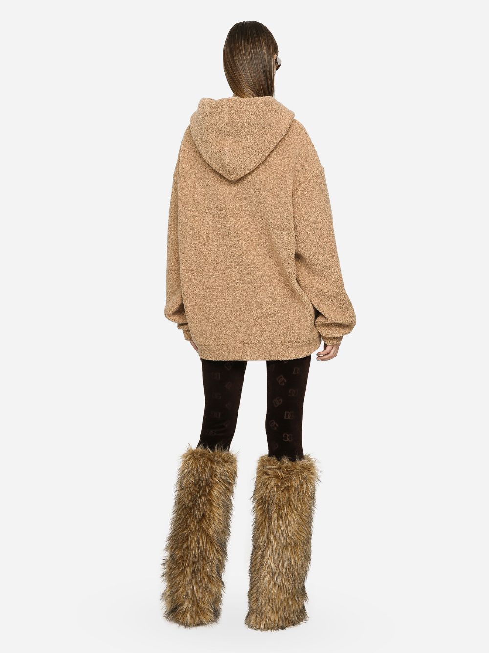 Wool Hoodie With Logo Tag - Image 4