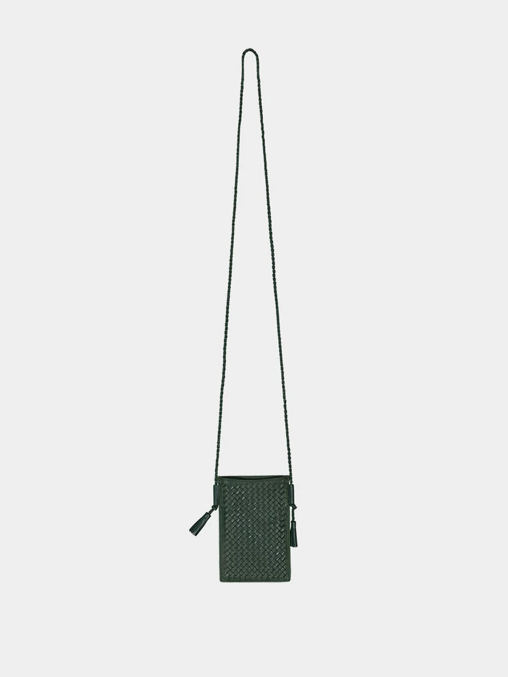 Green Pic Pocket Leather Bag