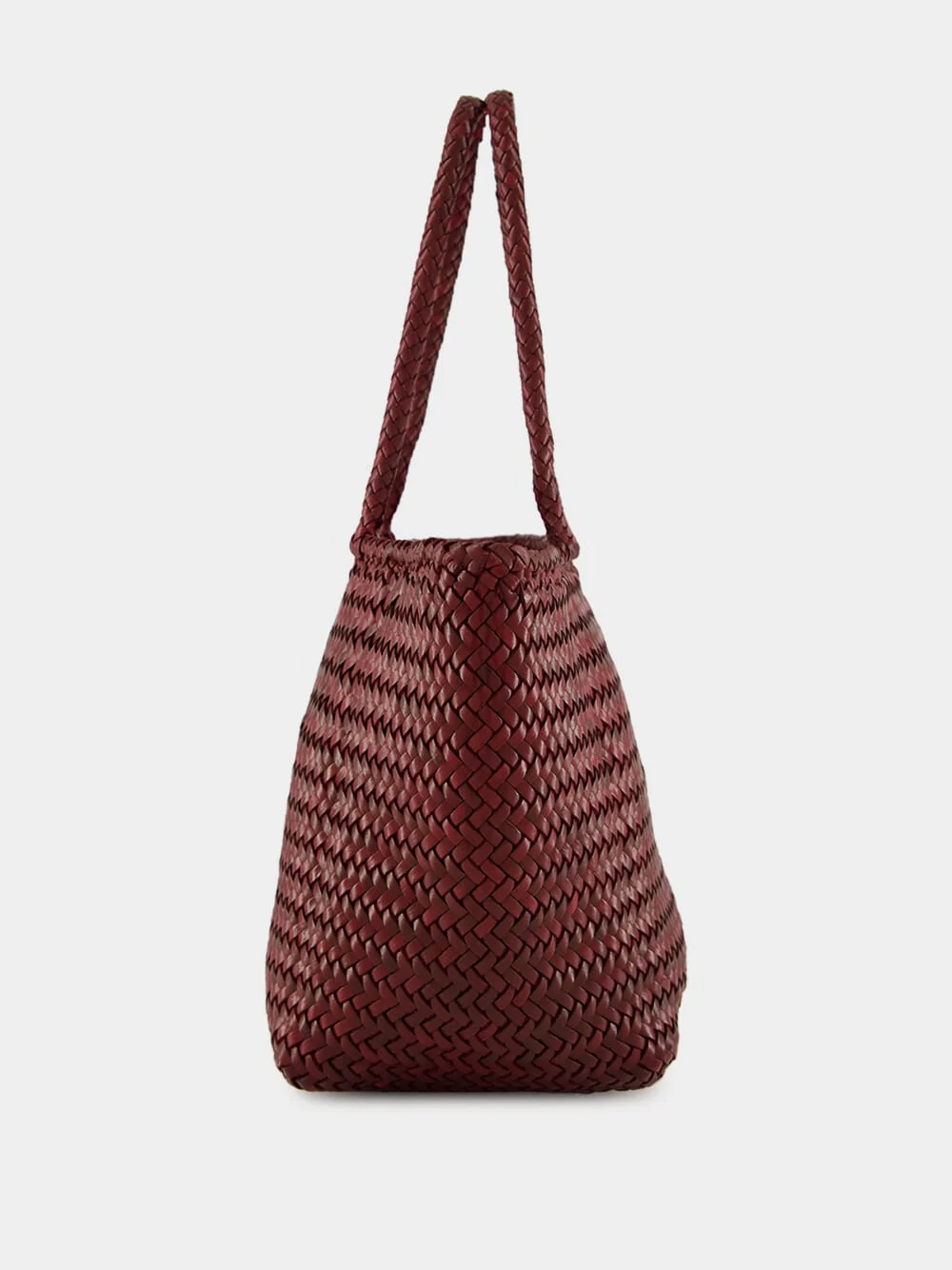 Bordo Grace Basket Small Woven Leather Tote - Image 3