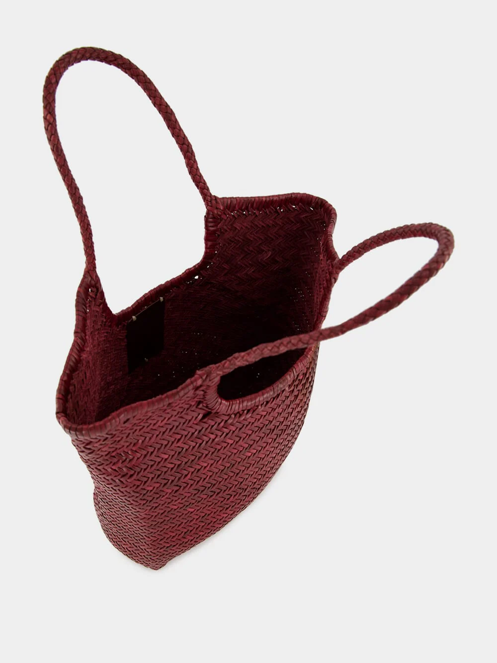 Bordo NS Diagonal Triple Jump Leather Tote - Image 5