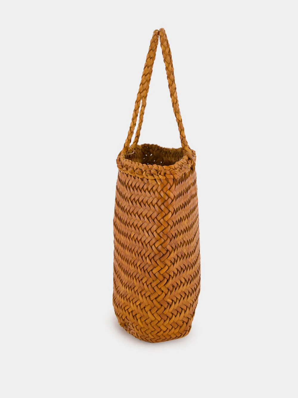 Camel Mini Grace Basket Shoulder Bag - Image 3