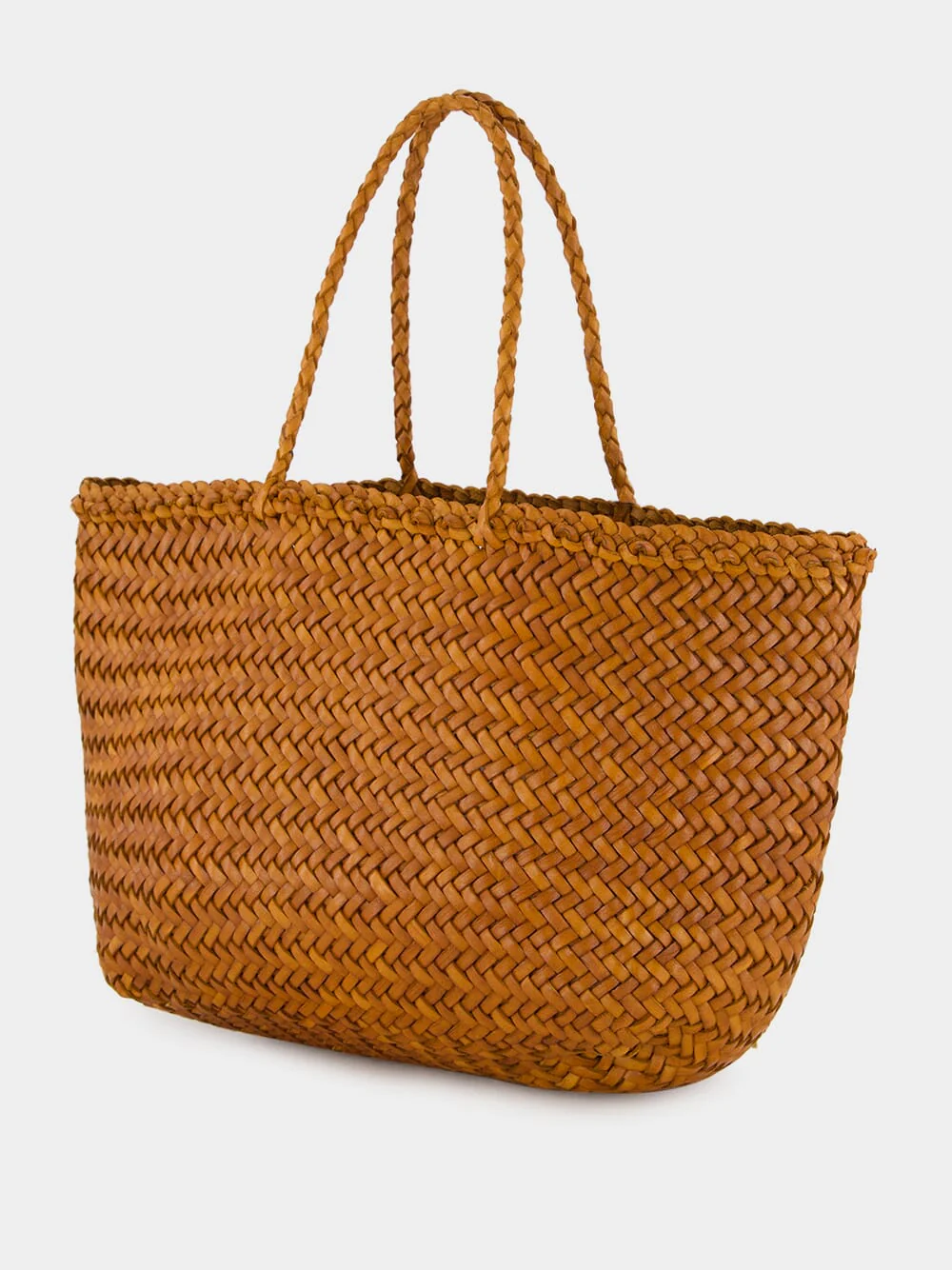 Camel Mini Grace Basket Shoulder Bag - Image 4