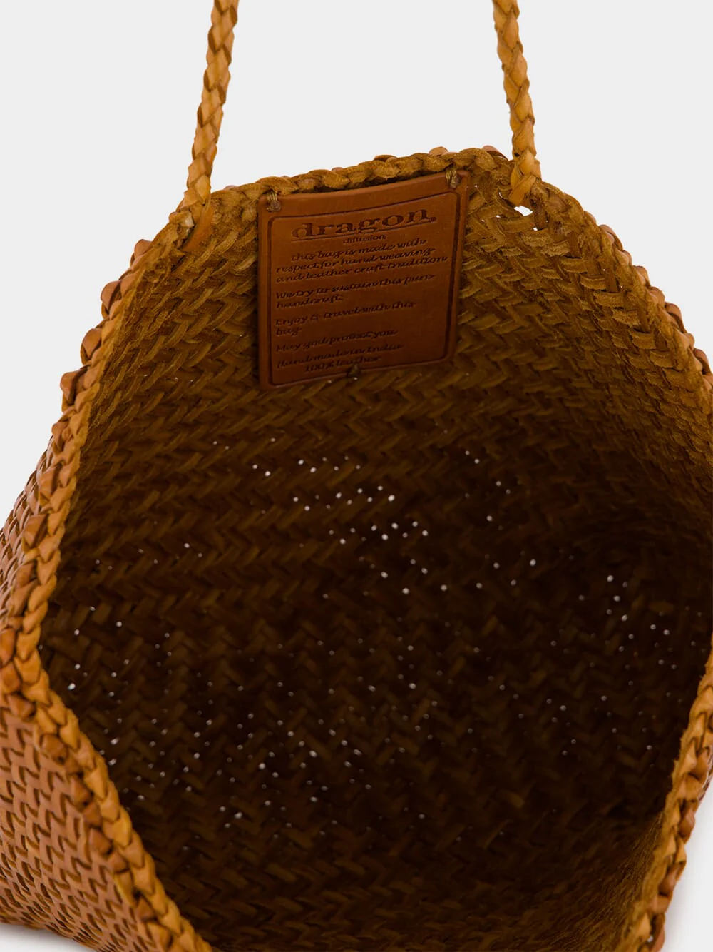 Camel Mini Grace Basket Shoulder Bag - Image 5