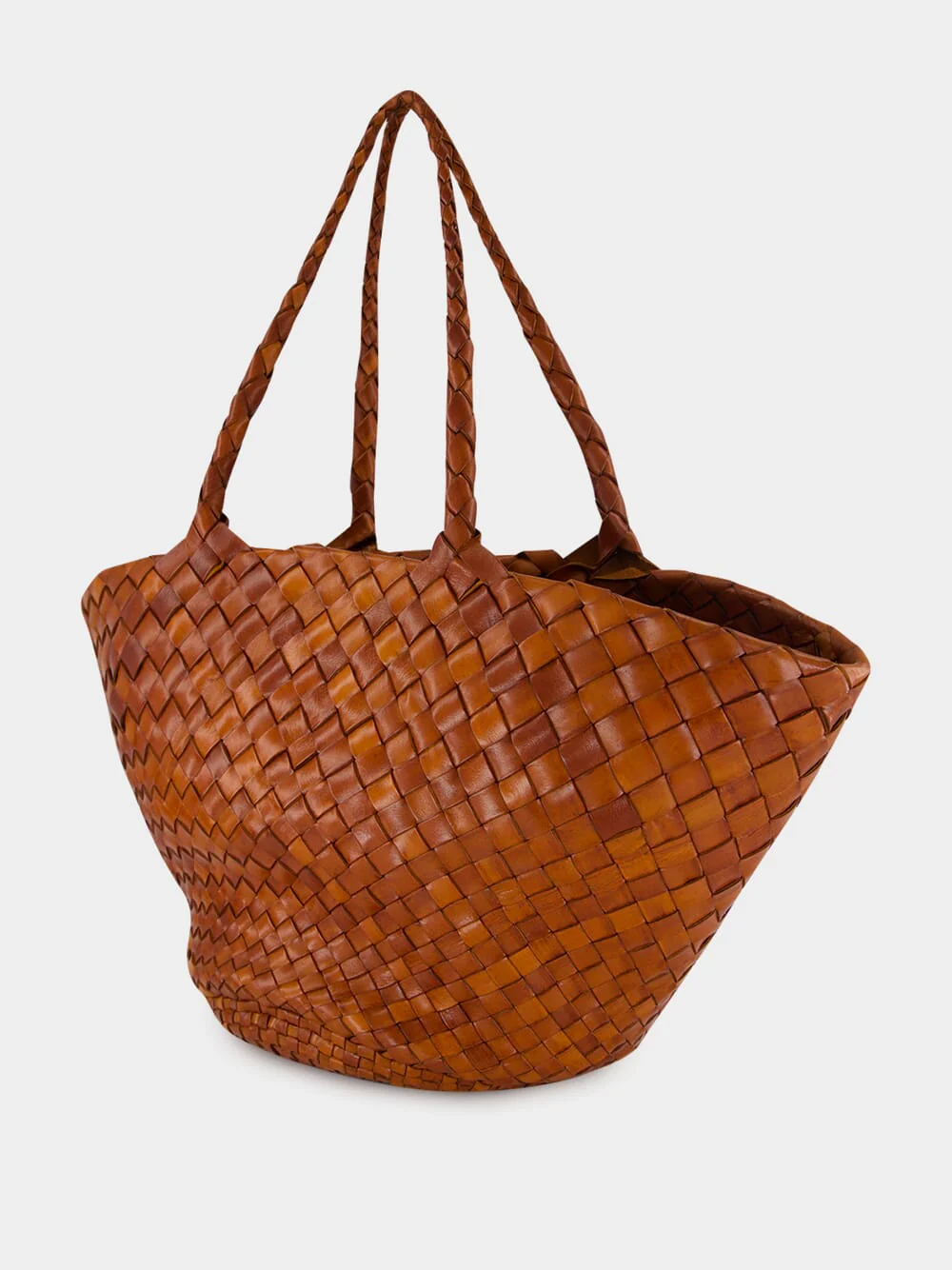 Egola Tan Woven Shoulder Bag - Image 4