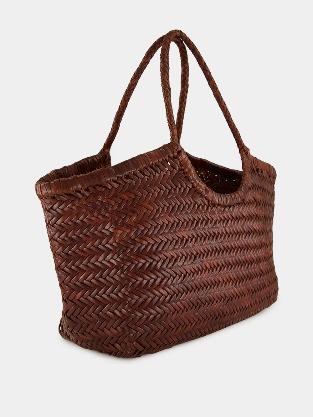 Nantucket Big Basket Bag in Dark Brown - Image 2