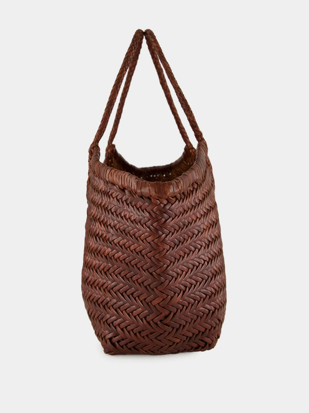 Nantucket Big Basket Bag in Dark Brown - Image 3