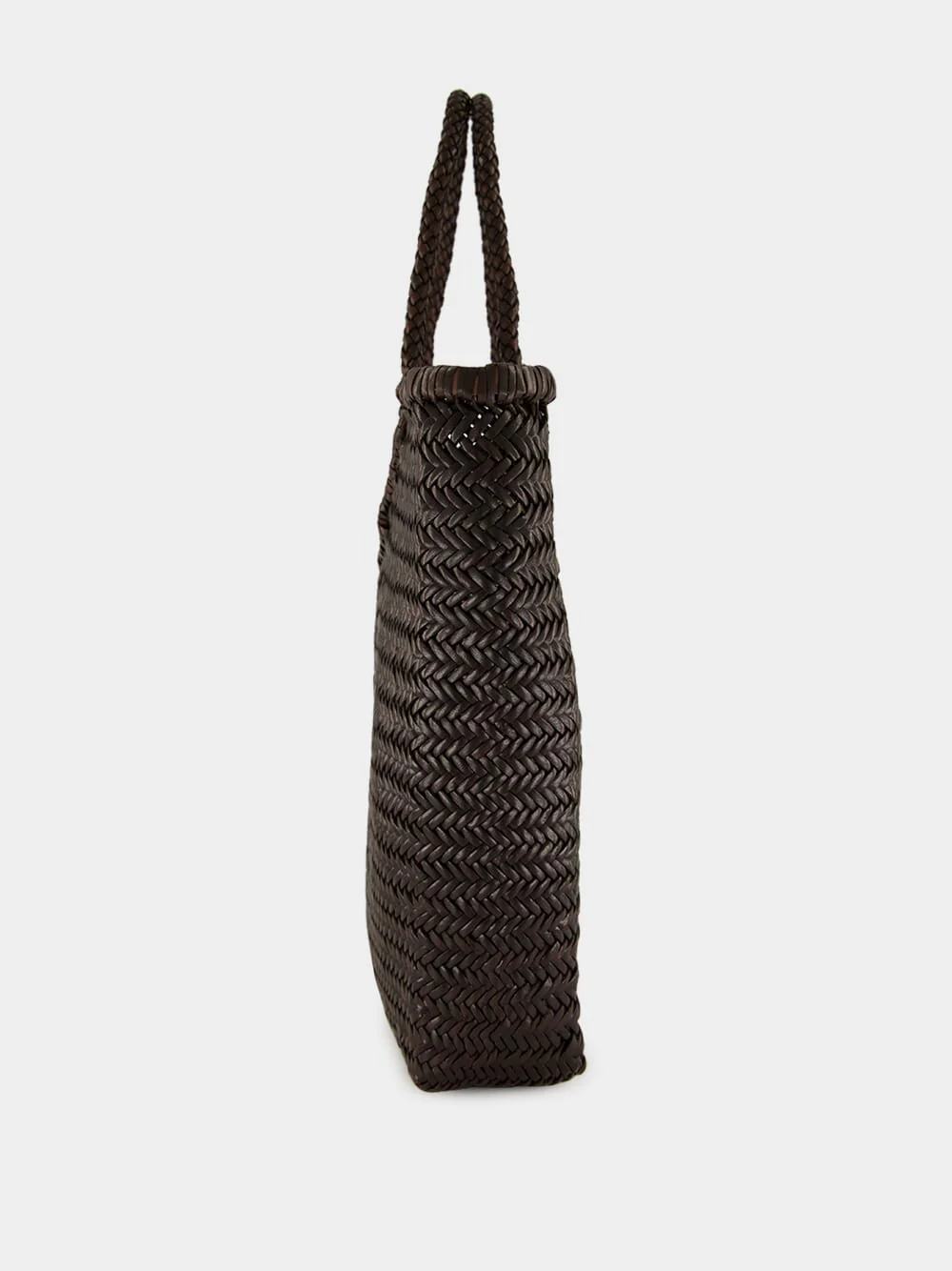 NS Diagonal Triple Jump Bag in Dark Brown - Image 3