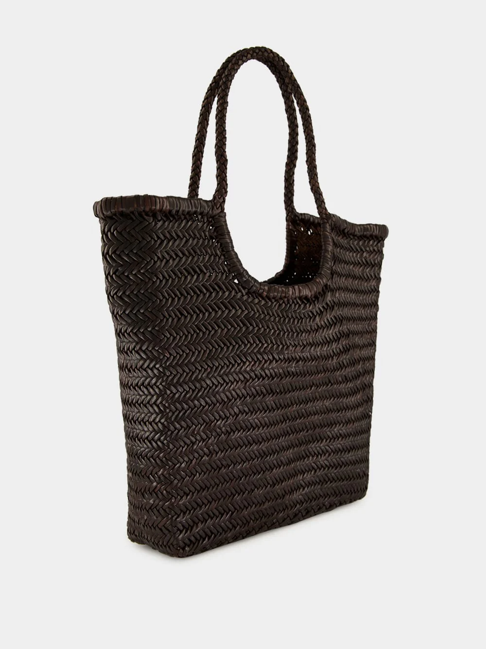 NS Diagonal Triple Jump Bag in Dark Brown - Image 4