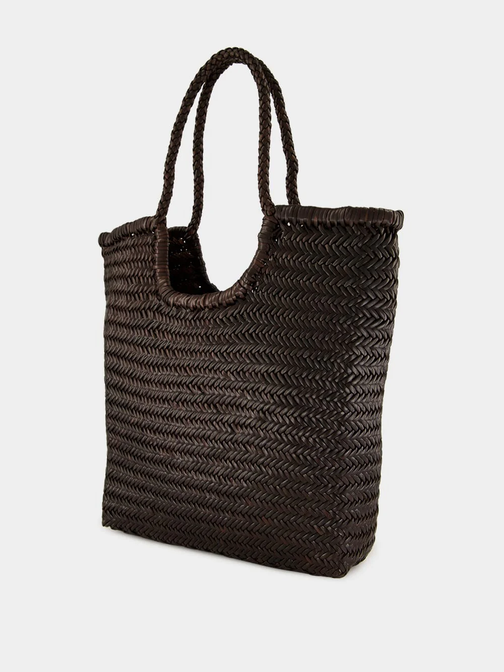 NS Diagonal Triple Jump Bag in Dark Brown - Image 5