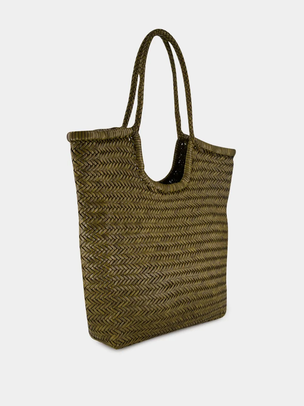 NS Diagonal Triple Jump Bag in Khaki - Image 2