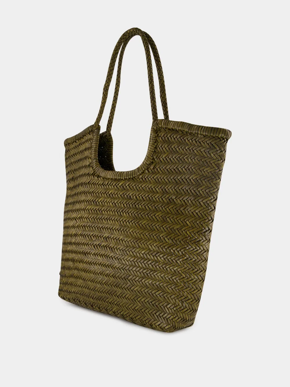 NS Diagonal Triple Jump Bag in Khaki - Image 4