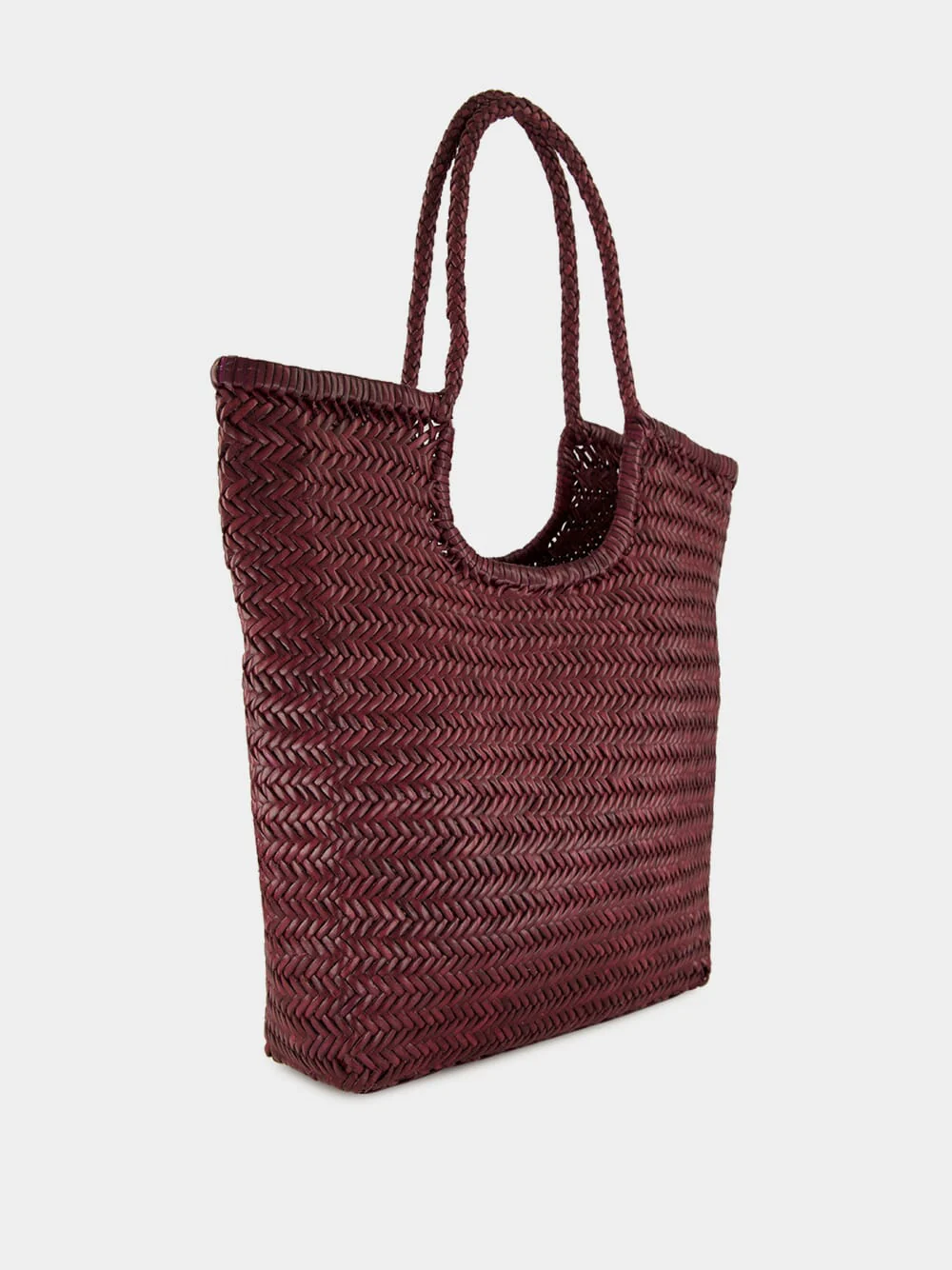 NS Diagonal Triple Jump Bag in Plum - Image 2