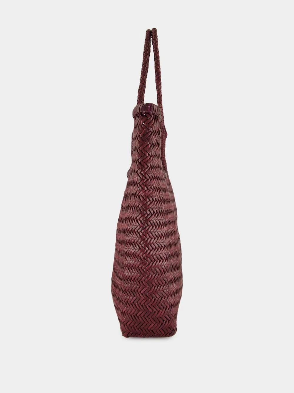 NS Diagonal Triple Jump Bag in Plum - Image 3