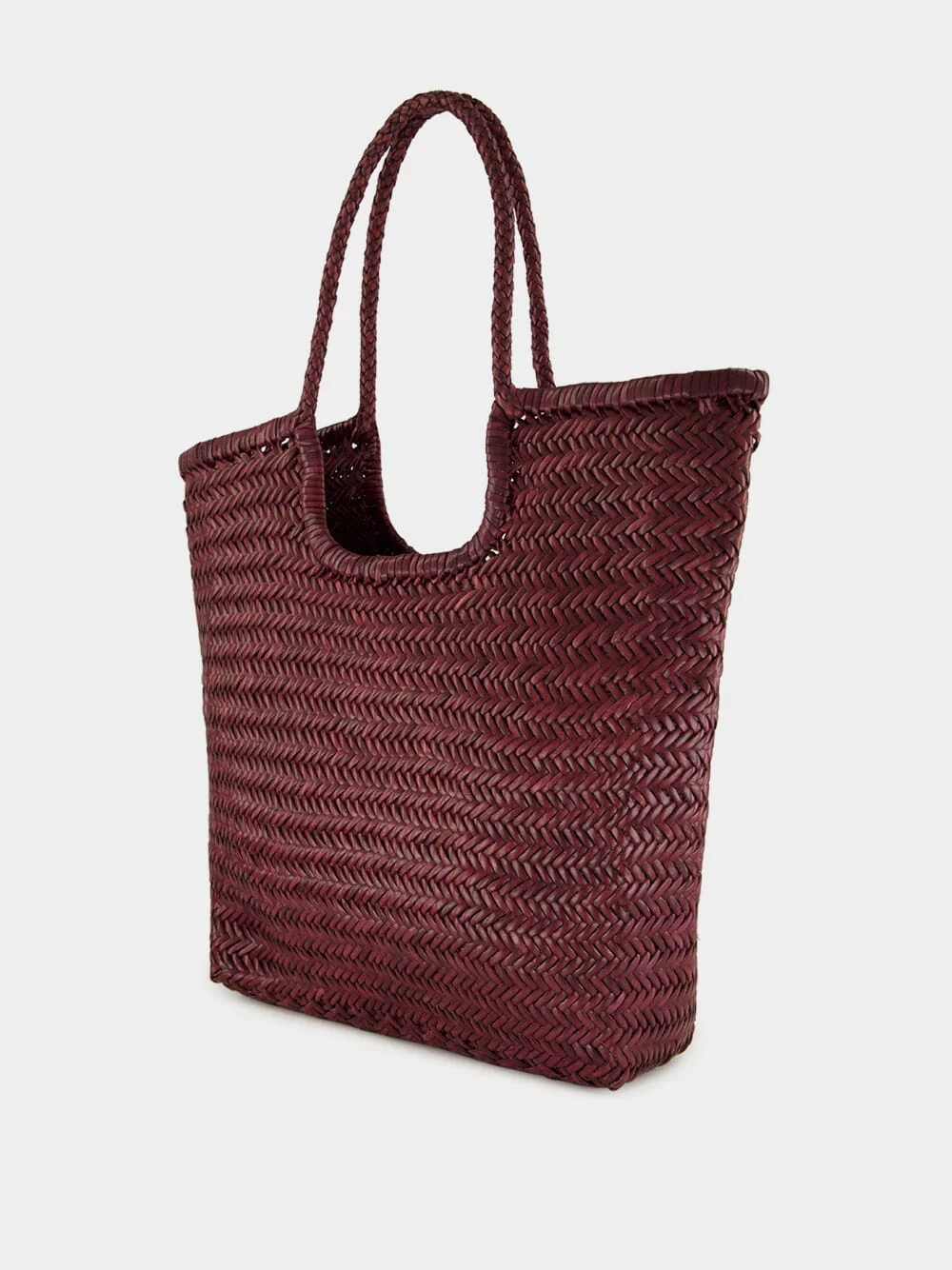 NS Diagonal Triple Jump Bag in Plum - Image 4