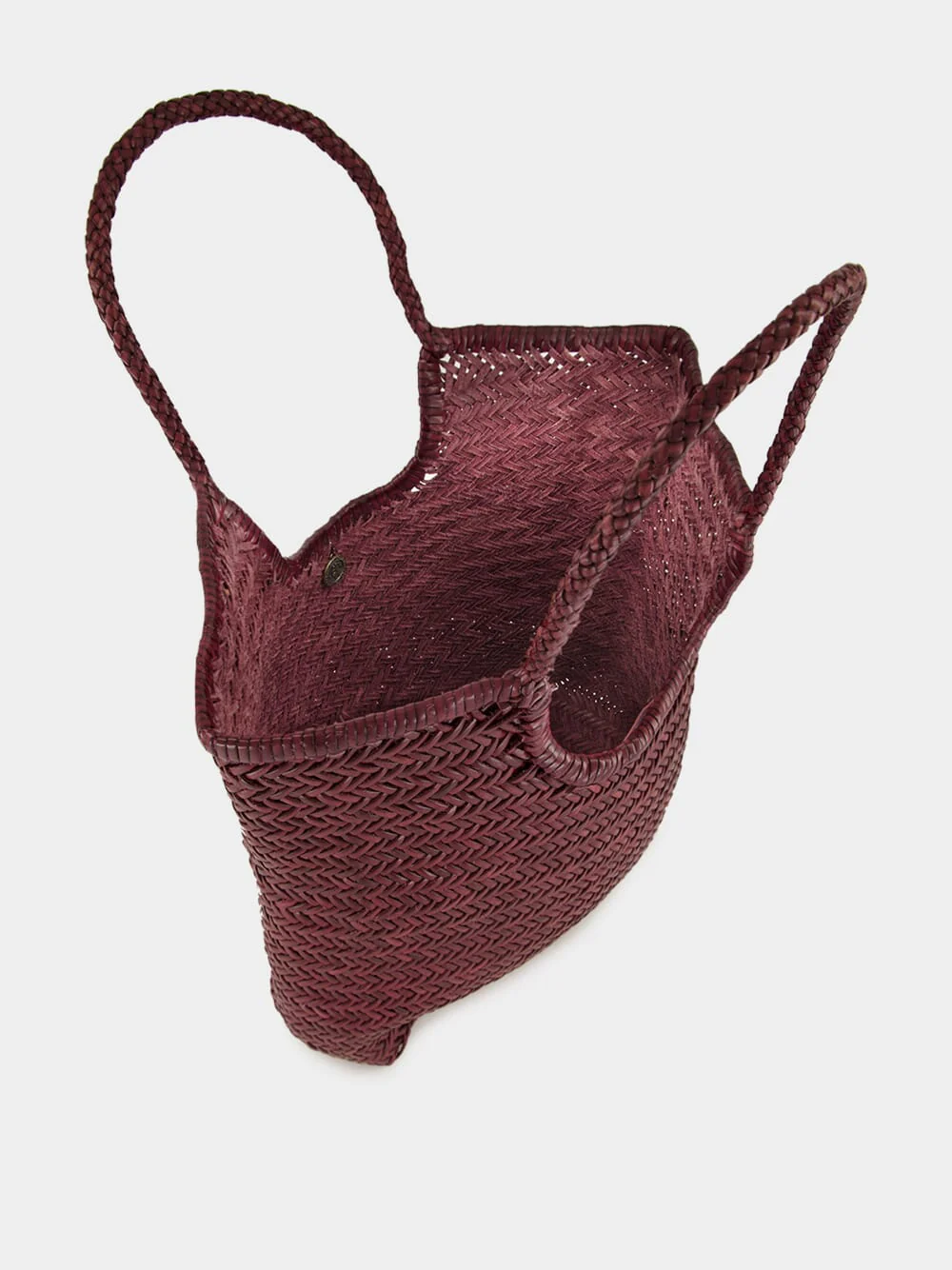 NS Diagonal Triple Jump Bag in Plum - Image 5