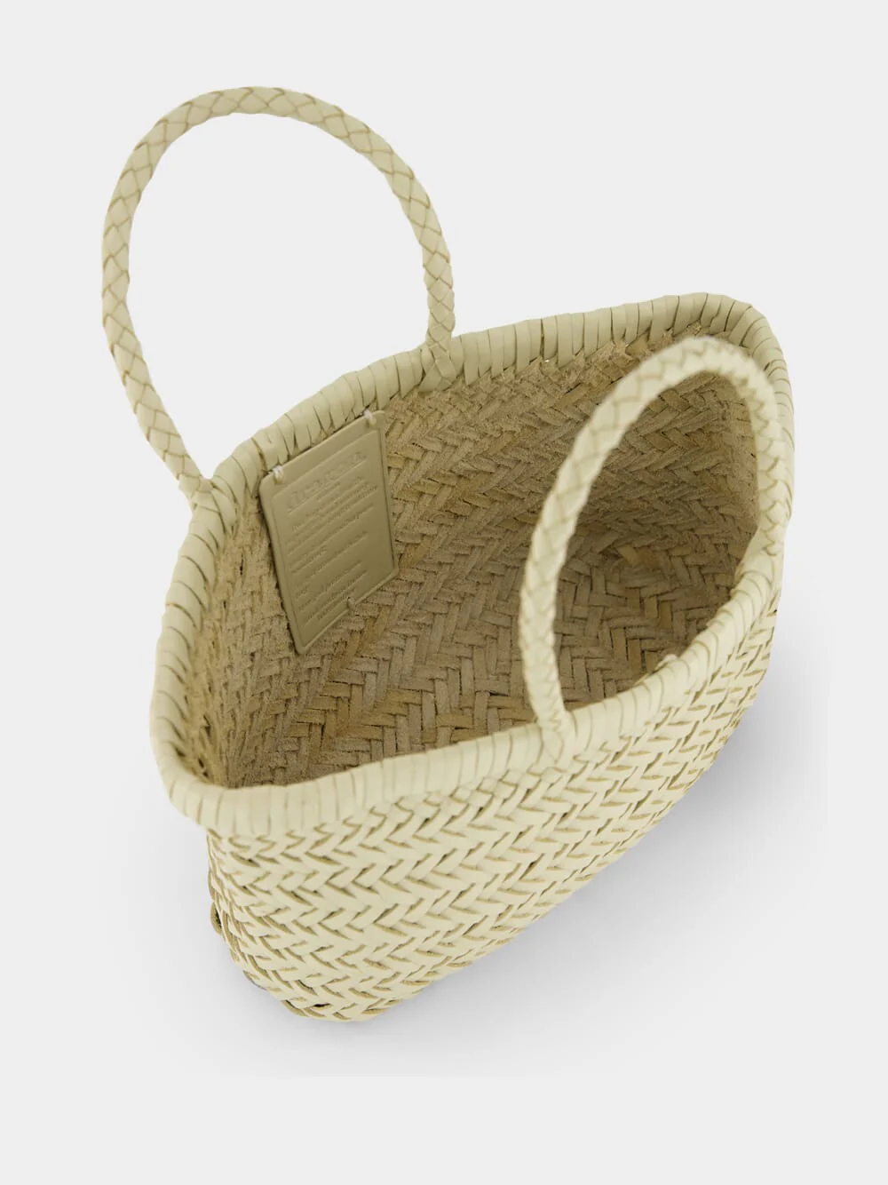 Pearl Mini Flat Gora Woven Leather Bag - Image 6