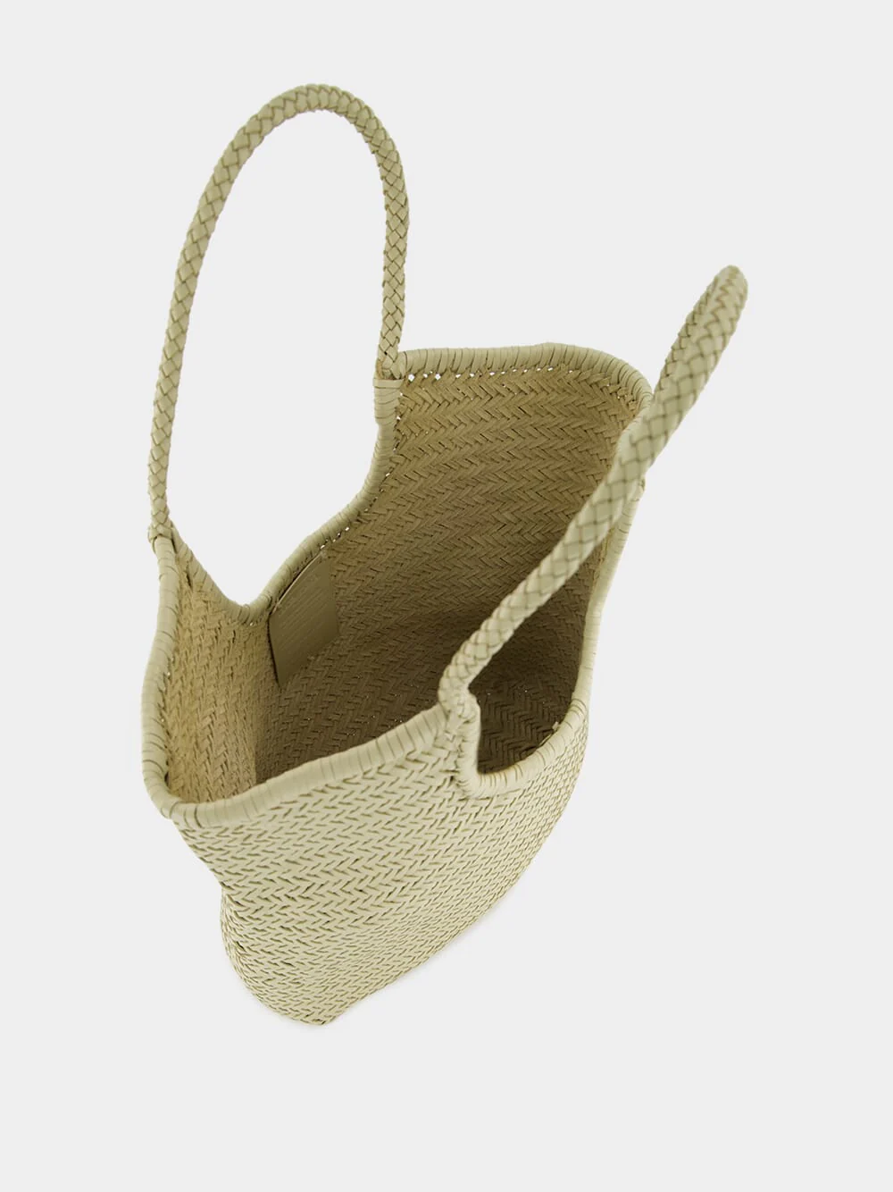 Pearl NS Diagonal Triple Jump Leather Tote - Image 6