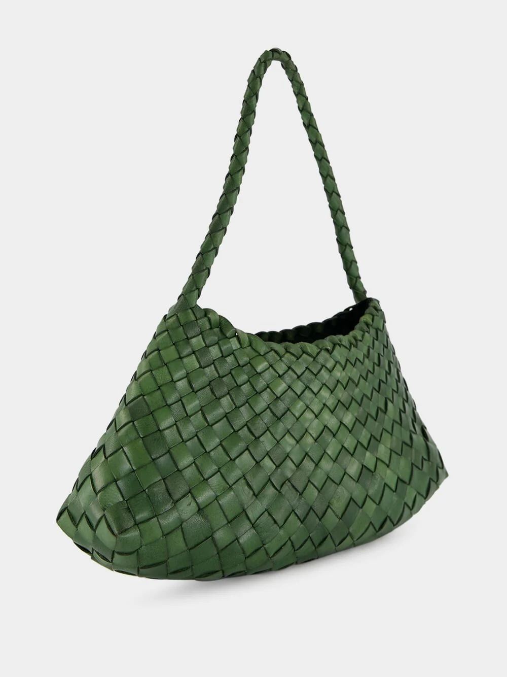 Rosanna Leaf Green Woven Bag - Image 2