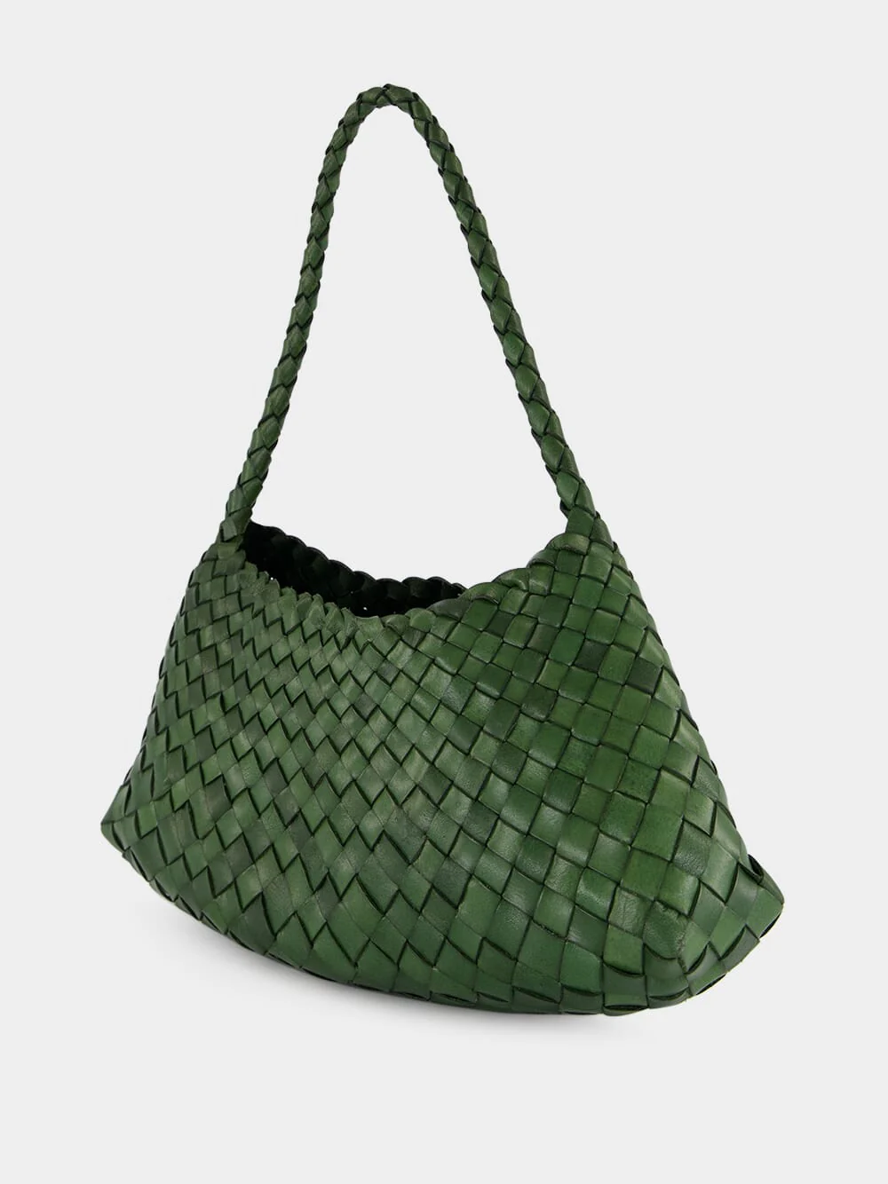 Rosanna Leaf Green Woven Bag - Image 4