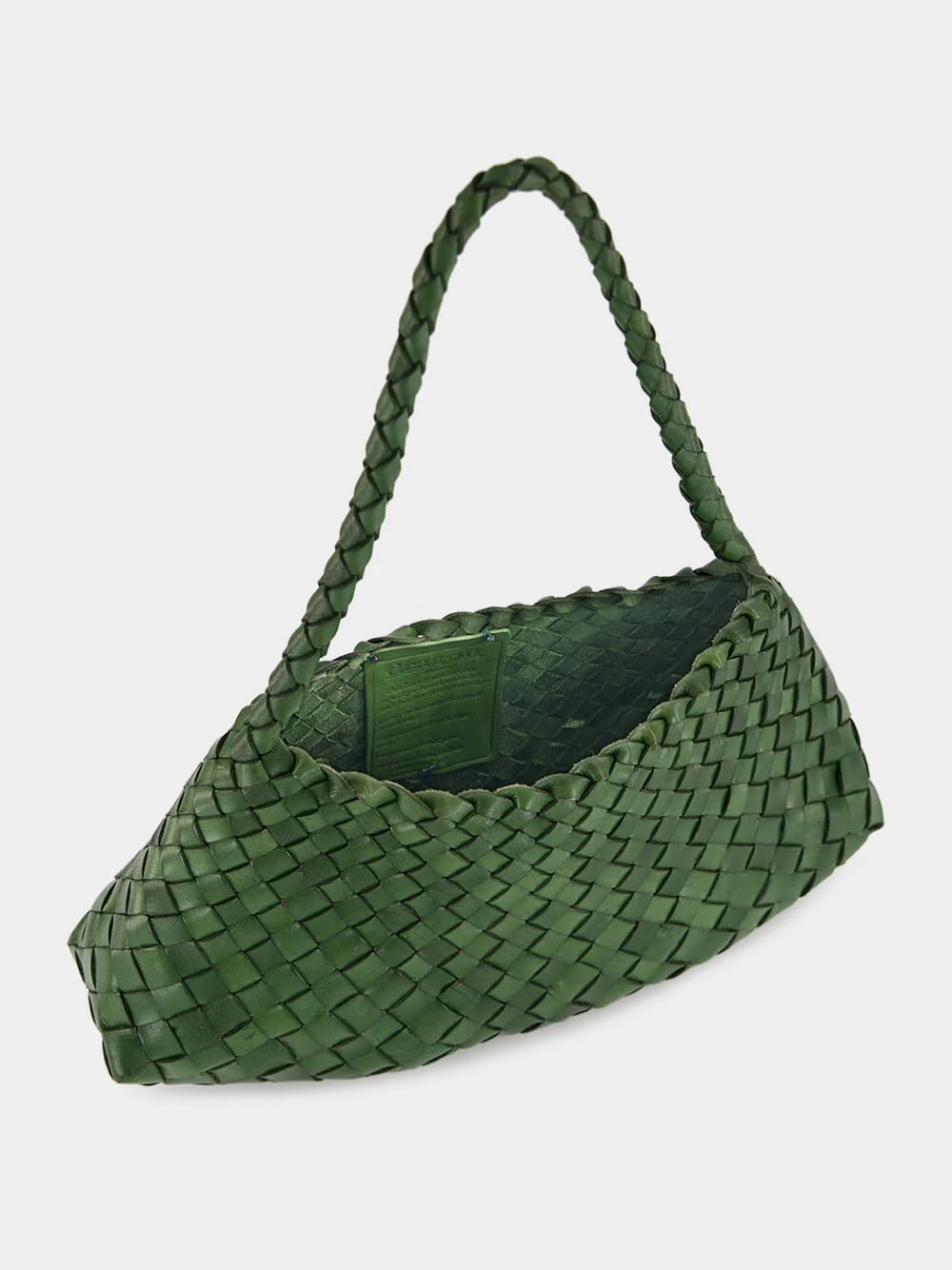 Rosanna Leaf Green Woven Bag - Image 5