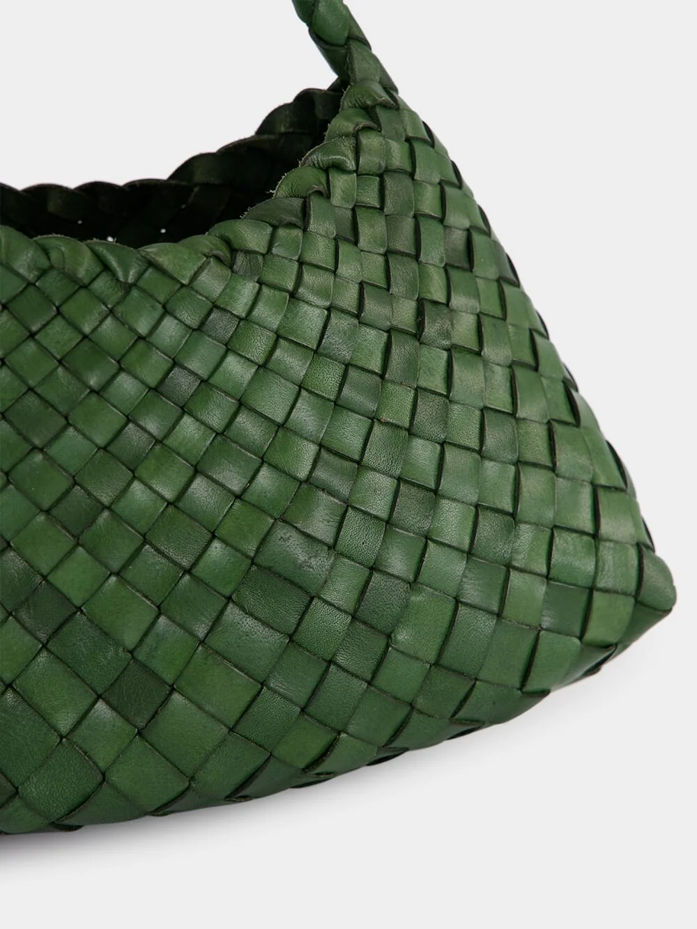 Rosanna Leaf Green Woven Bag - Image 6